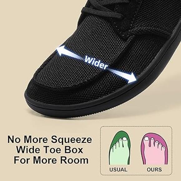 Black Mesh Men's Sneakers with Orange Accents - Picture 3 of 7